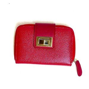 BEBE pink clutch Zip Around Wallet